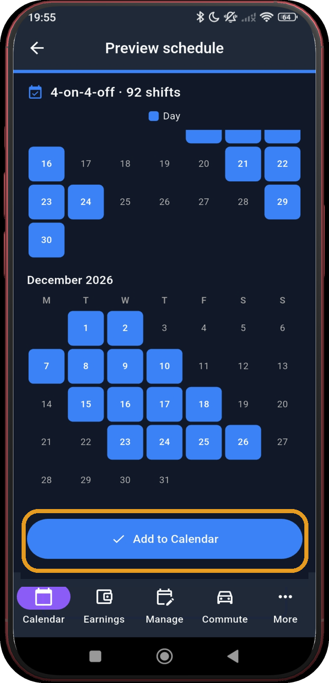 Screen 14: Finish with November and December