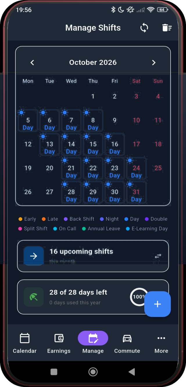 Screen 18: Check October