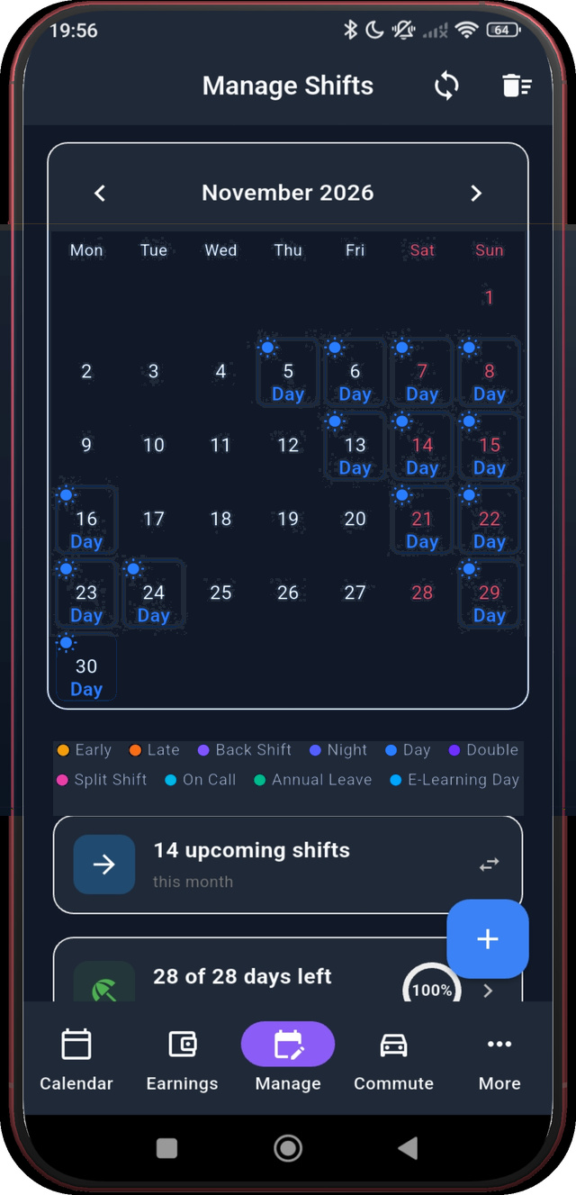 Screen 19: Check November