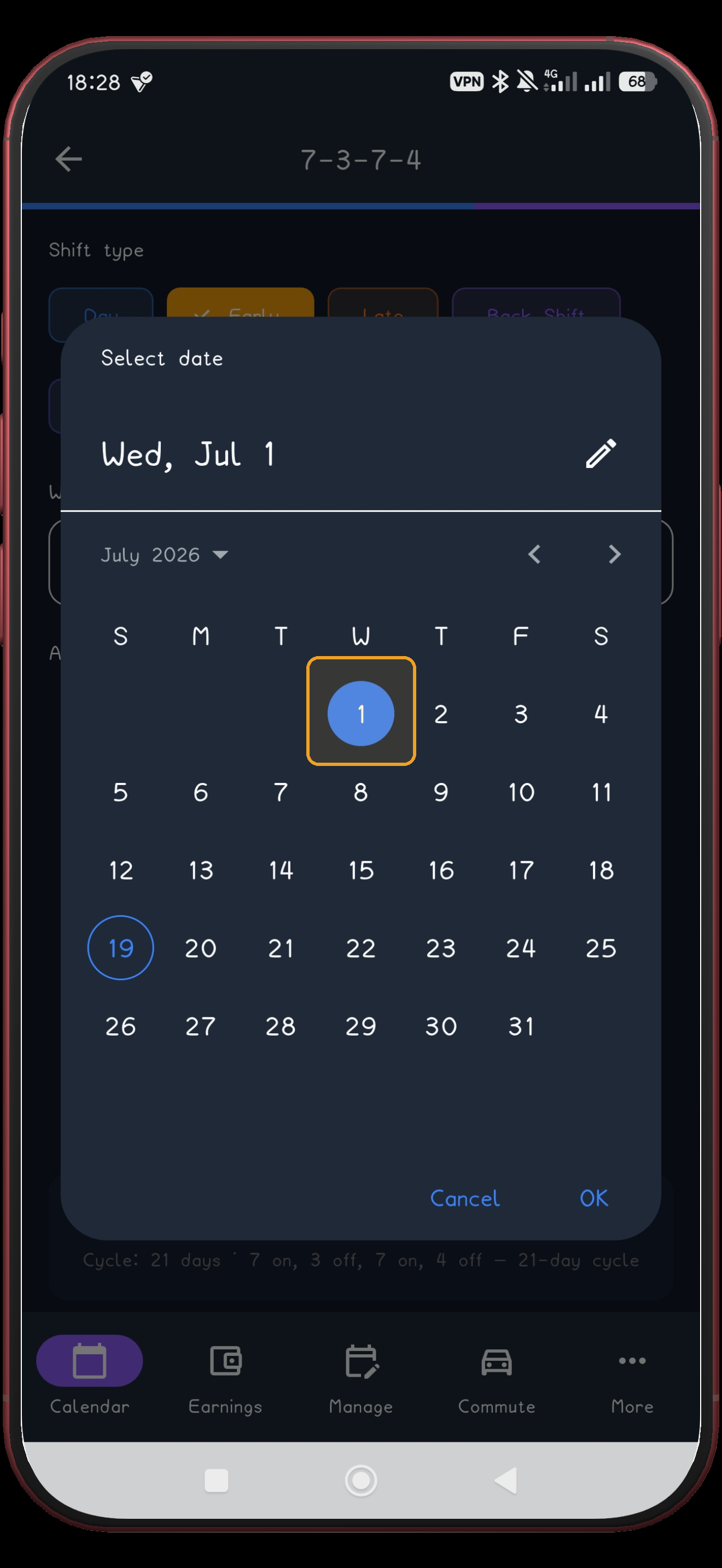 7-3-7-4 screen 7