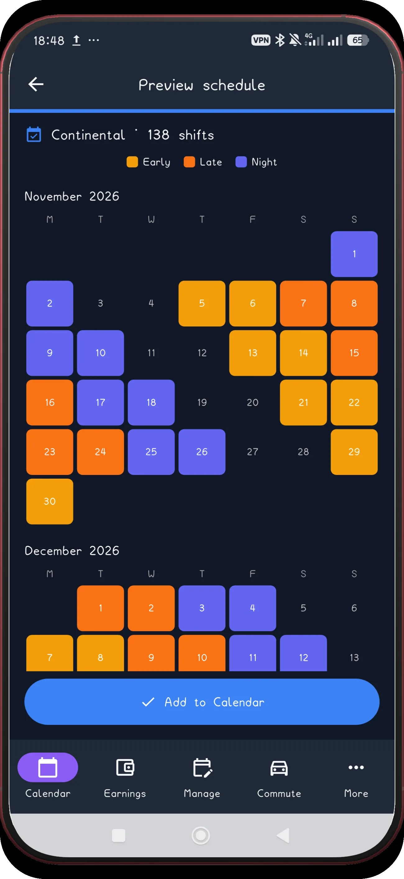 Continental screen 12