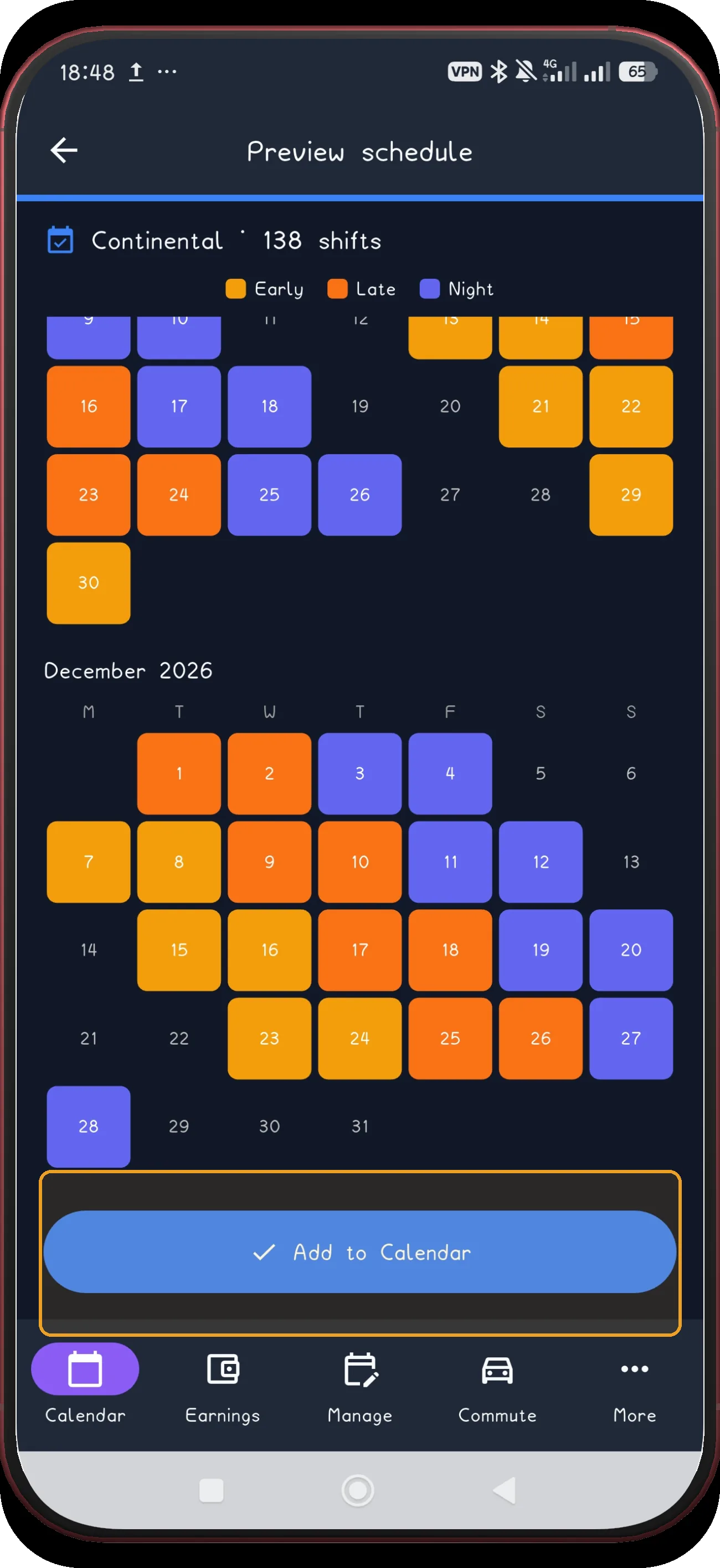 Continental screen 13