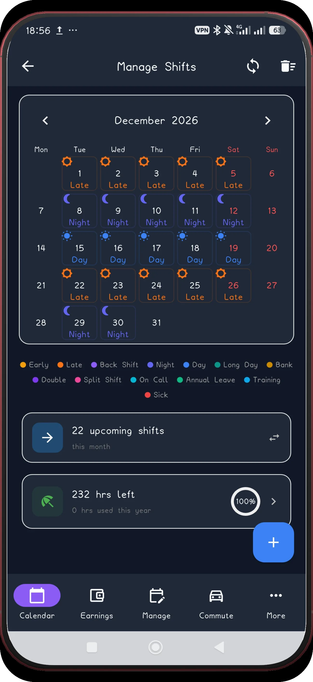 3-week rotation screen 19