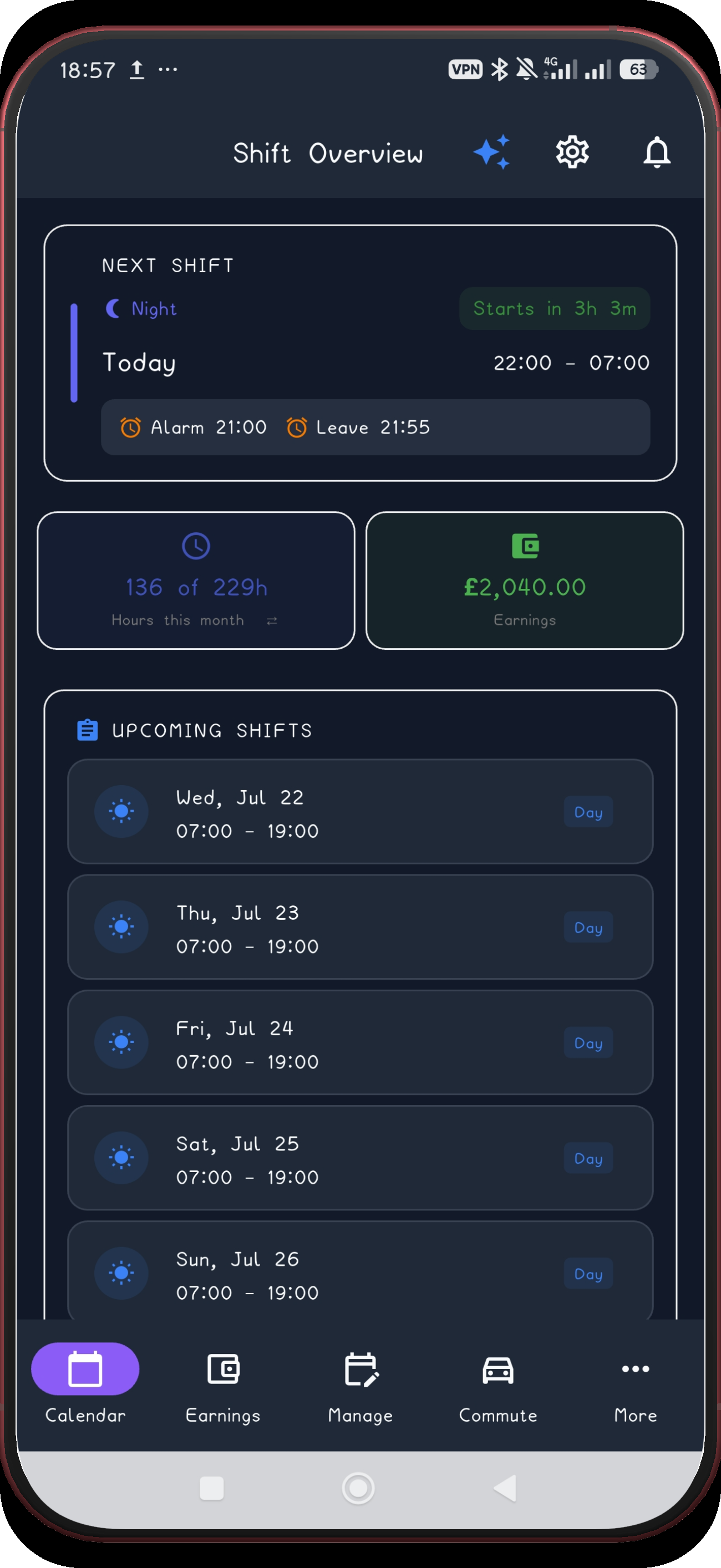 3-week rotation screen 20