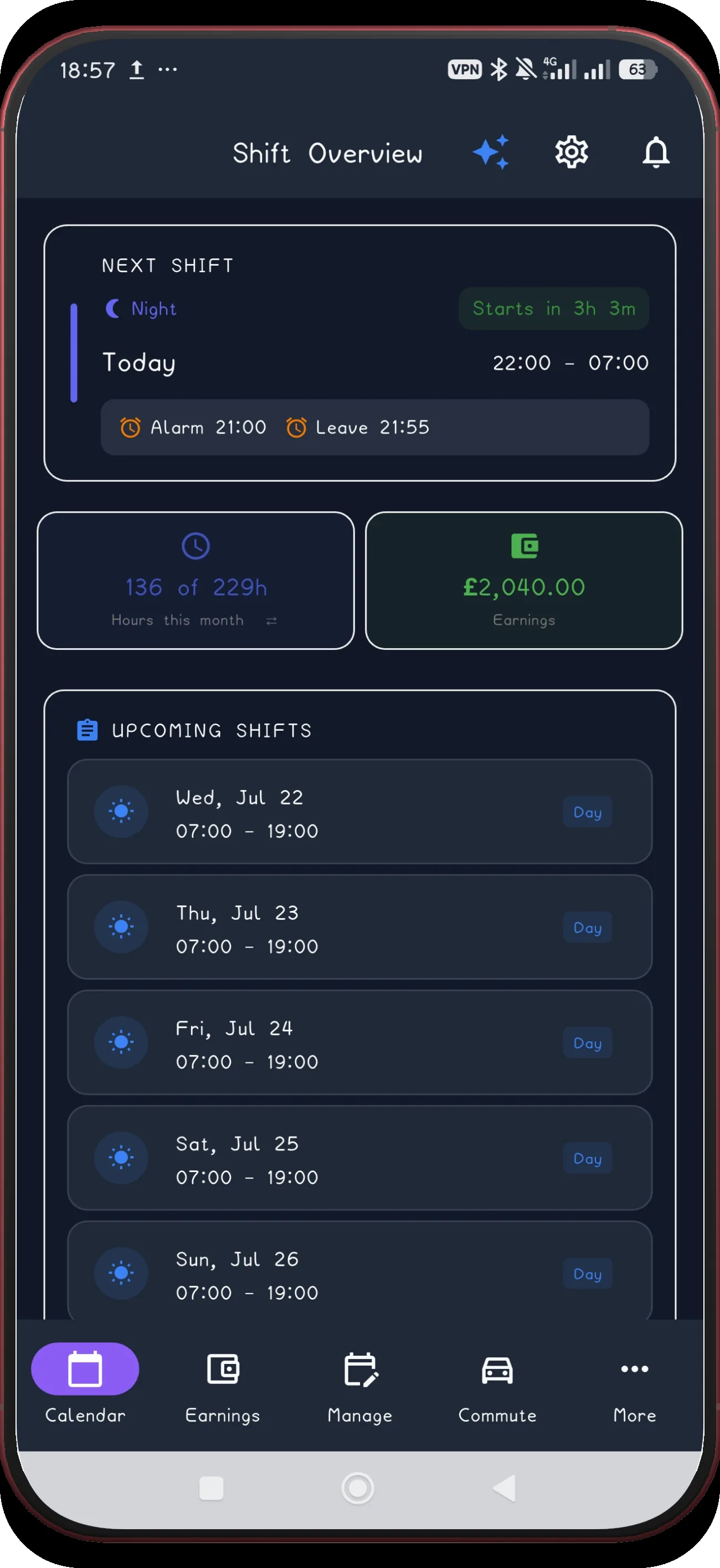 3-week rotation screen 20