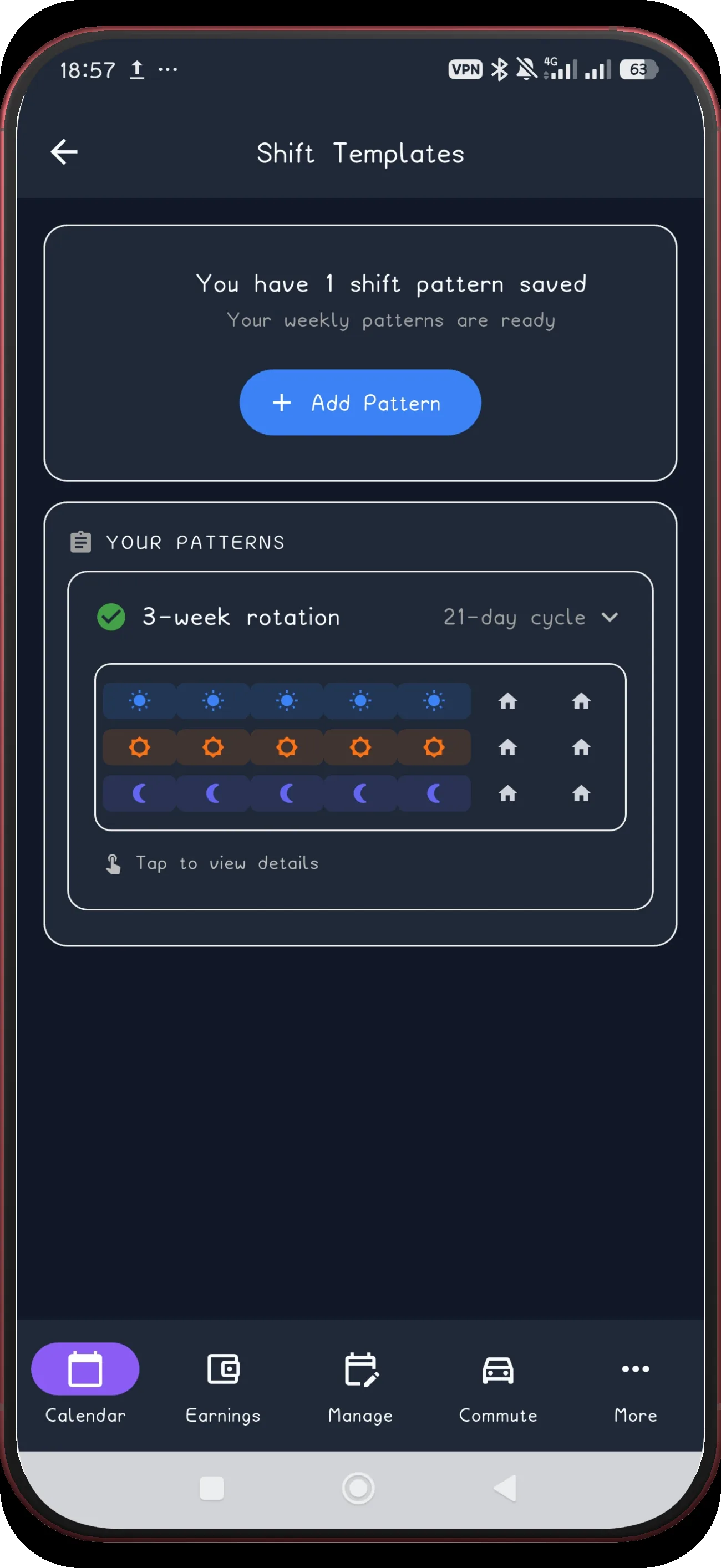 3-week rotation screen 21